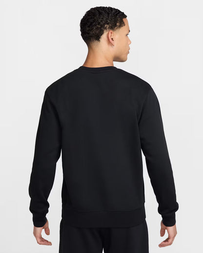 Nike Felpa Club Girocollo French Terry Uomo FN3888-010 Nero