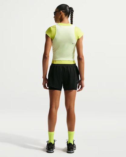 Nike Pantaloncino Running 2in1 Donna Dri-FIT Flow Nero - IF7518-010