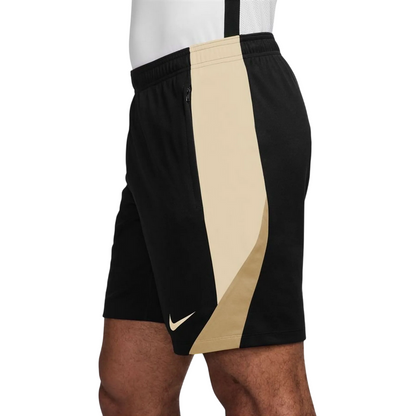 Nike pantaloncino sportivo da calcio Strike FN2401-017 nero-avorio-oro