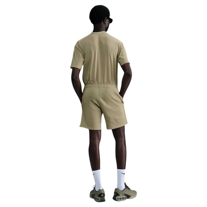 Nike pantaloncino sportivo da uomo in felpa di cotone garzato Air 
French Terry HM0178-276 salvia