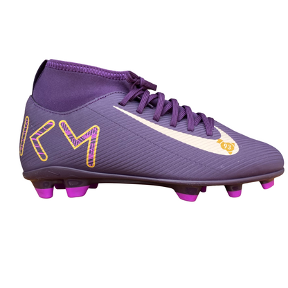 Nike Scarpa da Calcio Junior Mercurial Superfly 10 Club Kylian Mbappé HF6283-500 Viola Scuro