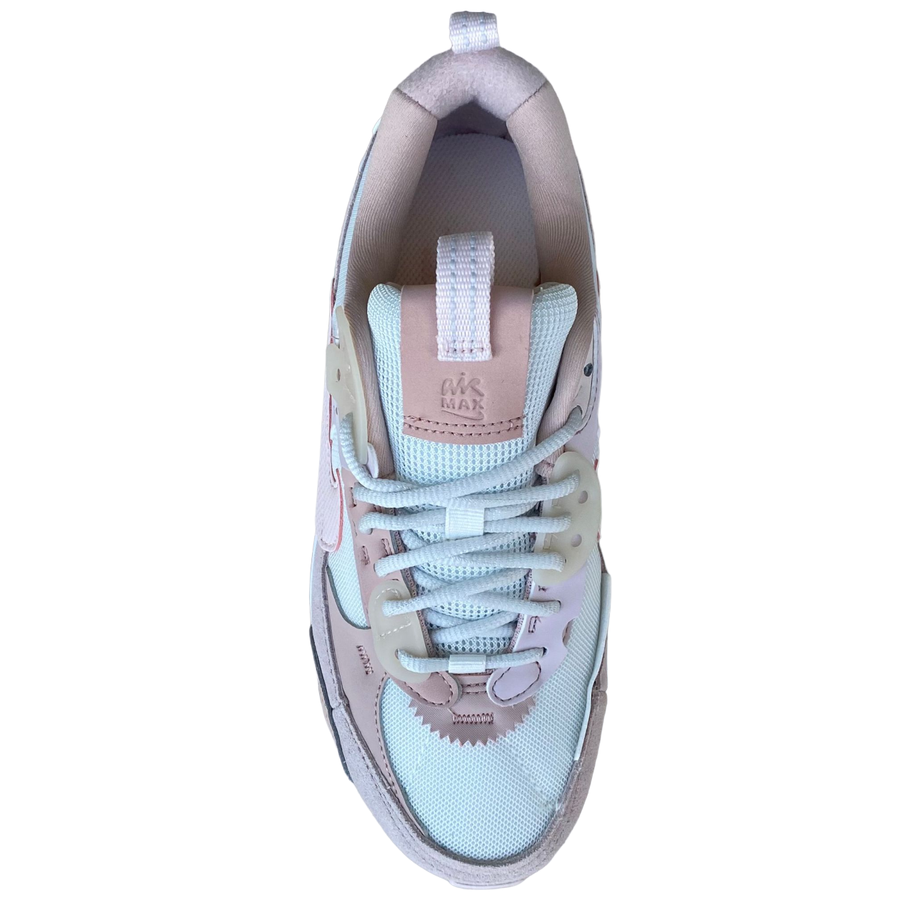 Nike scarpa sneakers da donna Air Max 90 Futura DM9922-104 bianco-rosa