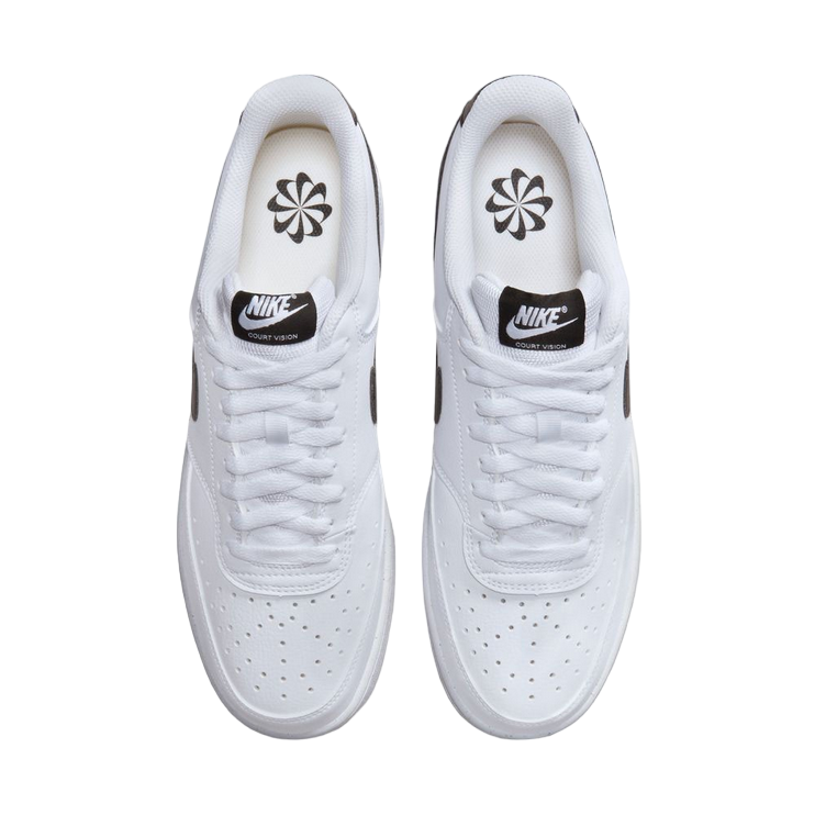 Nike scarpa sneakers da uomo Court Vision Lo NN DH2987 107 bianco-nero-gomma