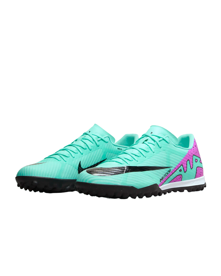Nike scarpa da calcetto da uomo Zoom Vapor 15 Academy TF DJ5635-300 turchese fucsia nero