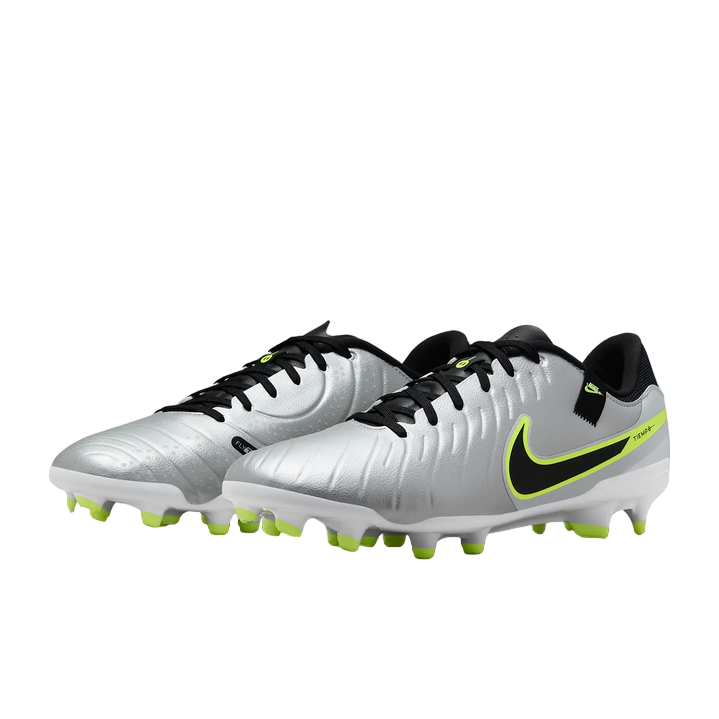 Nike Tiempo Legend 10 Academy FG/MG DV4337-001 Scarpe Calcio Uomo Argento Nero
