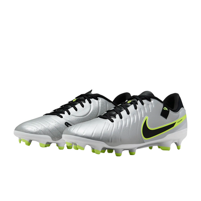 Nike Tiempo Legend 10 Academy FG/MG DV4337-001 Scarpe Calcio Uomo Argento Nero