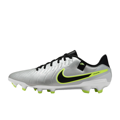 Nike Tiempo Legend 10 Academy FG/MG DV4337-001 Scarpe Calcio Uomo Argento Nero