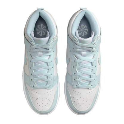 Nike scarpa sneakers alta da donna Dunk High NN FV5960-100 bianco-azzurro glaciale