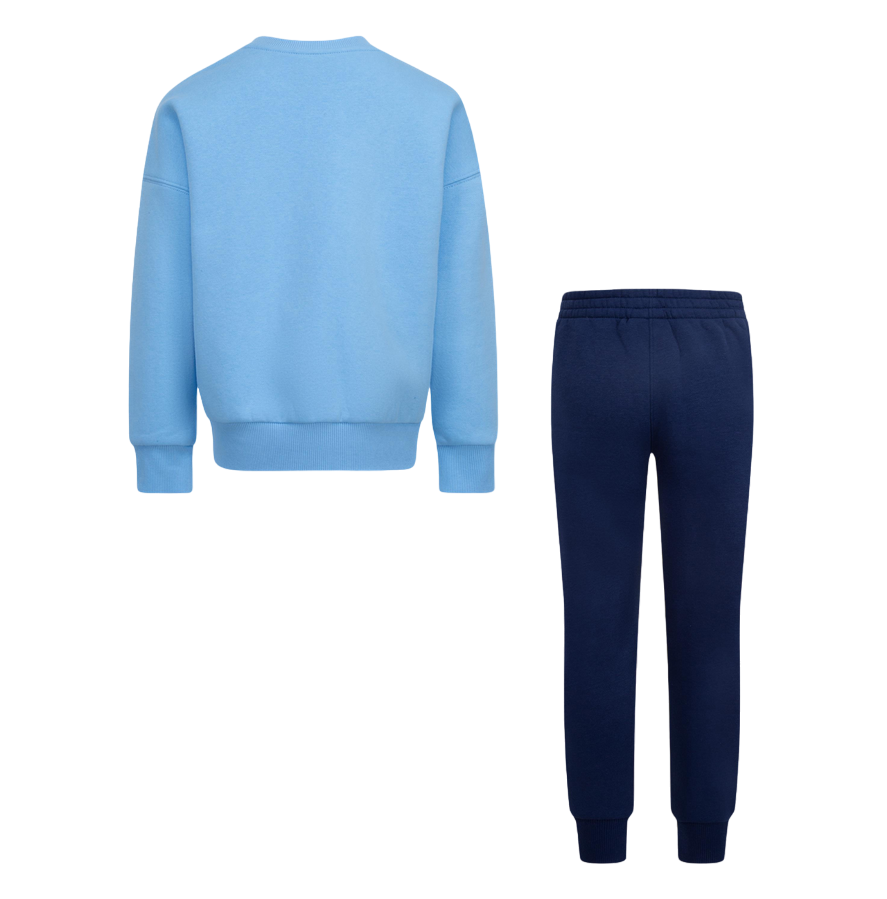 Nike Tuta Ragazzo Sense of Adventure 86L947-U90 Felpa Pantalone Celeste Blu