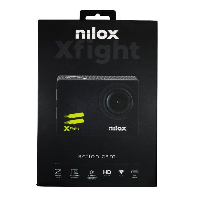 Nilox Action Cam XFight 1080P Unterwasserkamera FHD Schwarz