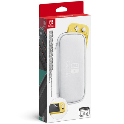 Nintendo Switch Lite Schutzhüllen-Set Weiß + Displayschutzfolie