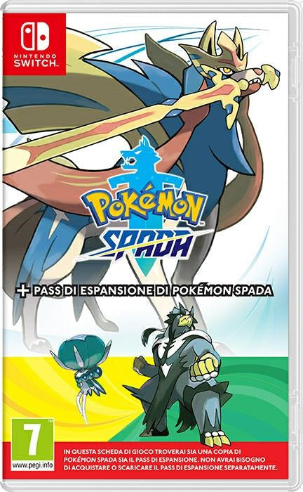 Pokemon Sword + Expansion Pass Nintendo Switch Italian Game Video Game New