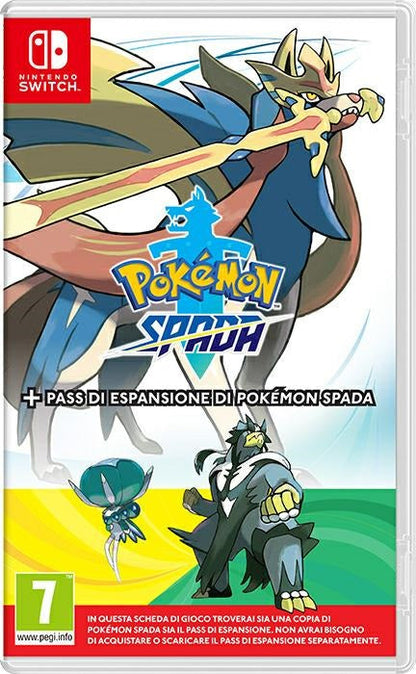 Pokemon Sword + Expansion Pass Nintendo Switch Italian Game Video Game New