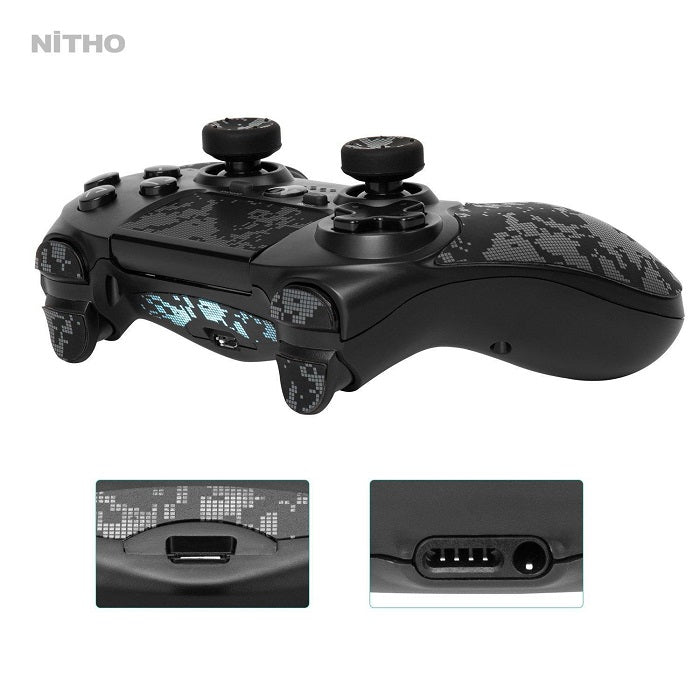 Nitho Controller PS4 PS3 PC Windows Gamepad Pad Wireless Adonis Camouflage USB