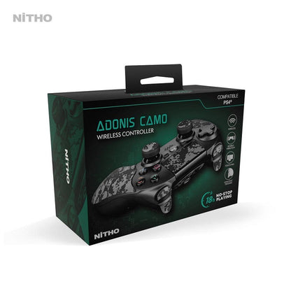 Nitho Controller PS4 PS3 PC Windows Gamepad Pad Wireless Adonis Camouflage USB