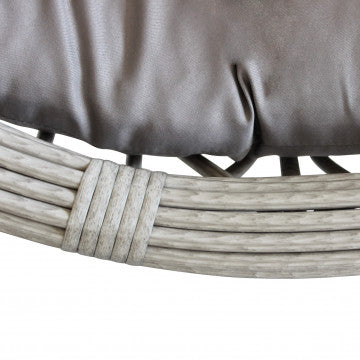 Hängeschaukel Capraia mit Metallgestell und Wicker-Sitzfläche