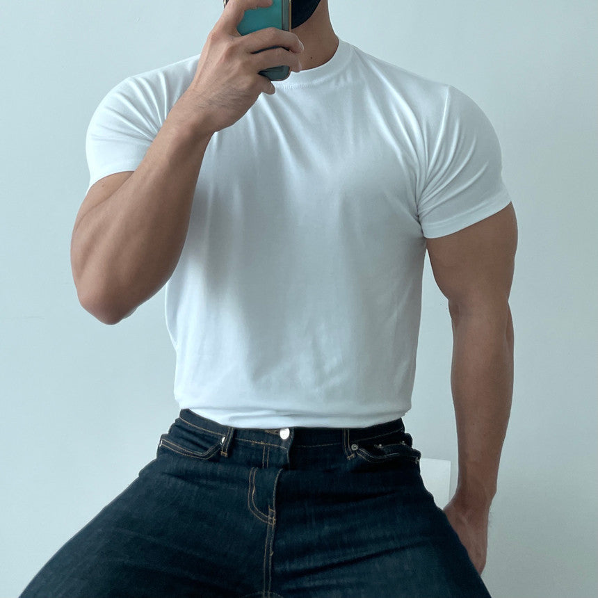 Herren Sport T-Shirt Schlicht