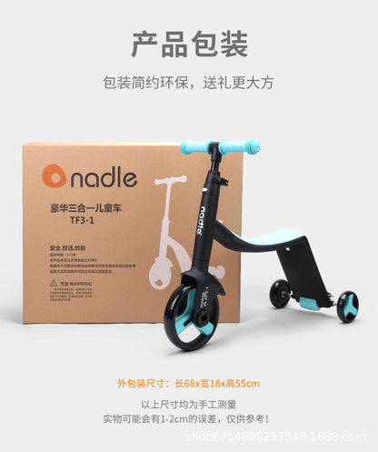 Scooter Triciclo 3 in 1 per Bambini in diversi colori