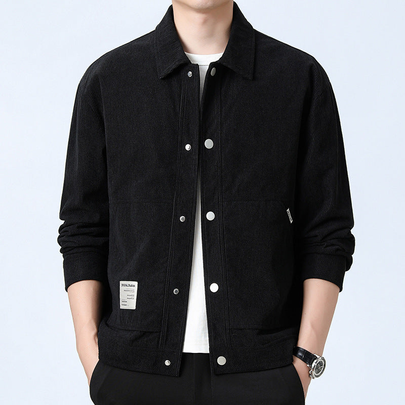 “Giacca in velluto a coste da uomo – Stile Business, Taglio Slim Fit