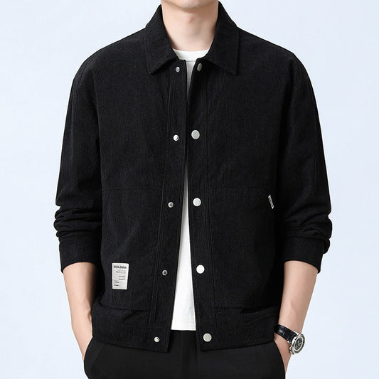 “Giacca in velluto a coste da uomo – Stile Business, Taglio Slim Fit