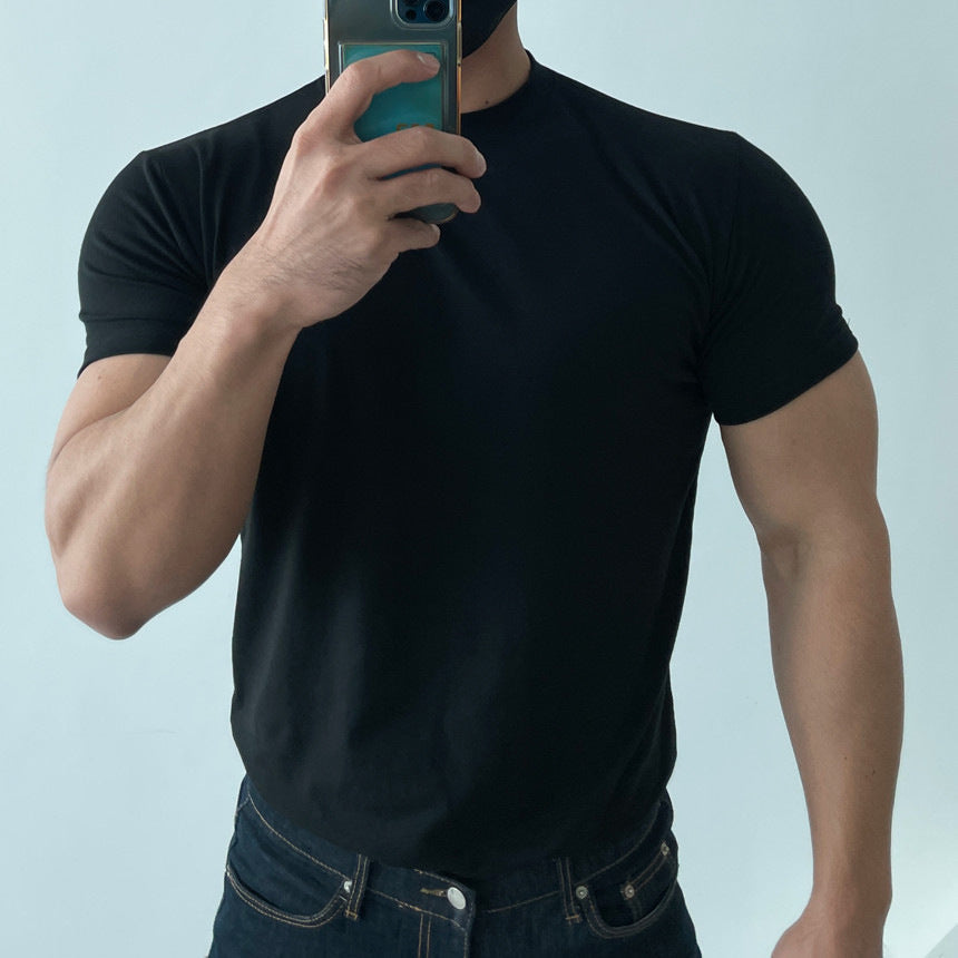 Herren Sport T-Shirt Schlicht