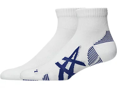 Asics Calze Running AEG 2 Pack Cushioned Quarter Sock 3013B358-100 Bianco