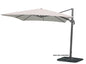 Deluxe Cantilever Umbrella 3x3m – Grey frame, ecru canopy
