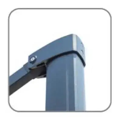 Ampelschirm Deluxe 4x4 m – Aluminiumgestell, weiß