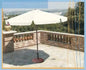 Parasol Sq.Al. 3x3m Beige