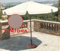 Rectangular Aluminium Parasol 3x2m Dove Grey