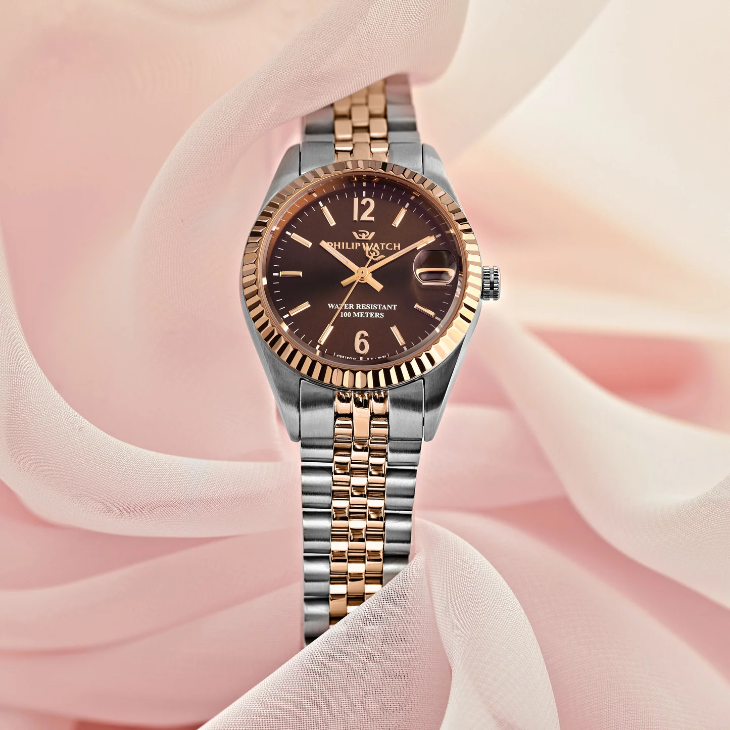 Philip Watch Caribe Donna Marrone – swiss made con data R8253597660