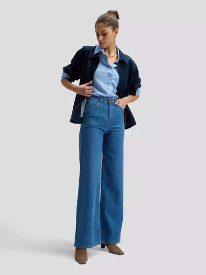 Lee Stella Wide Leg Jean Donna 112376789 Dye Star Blu