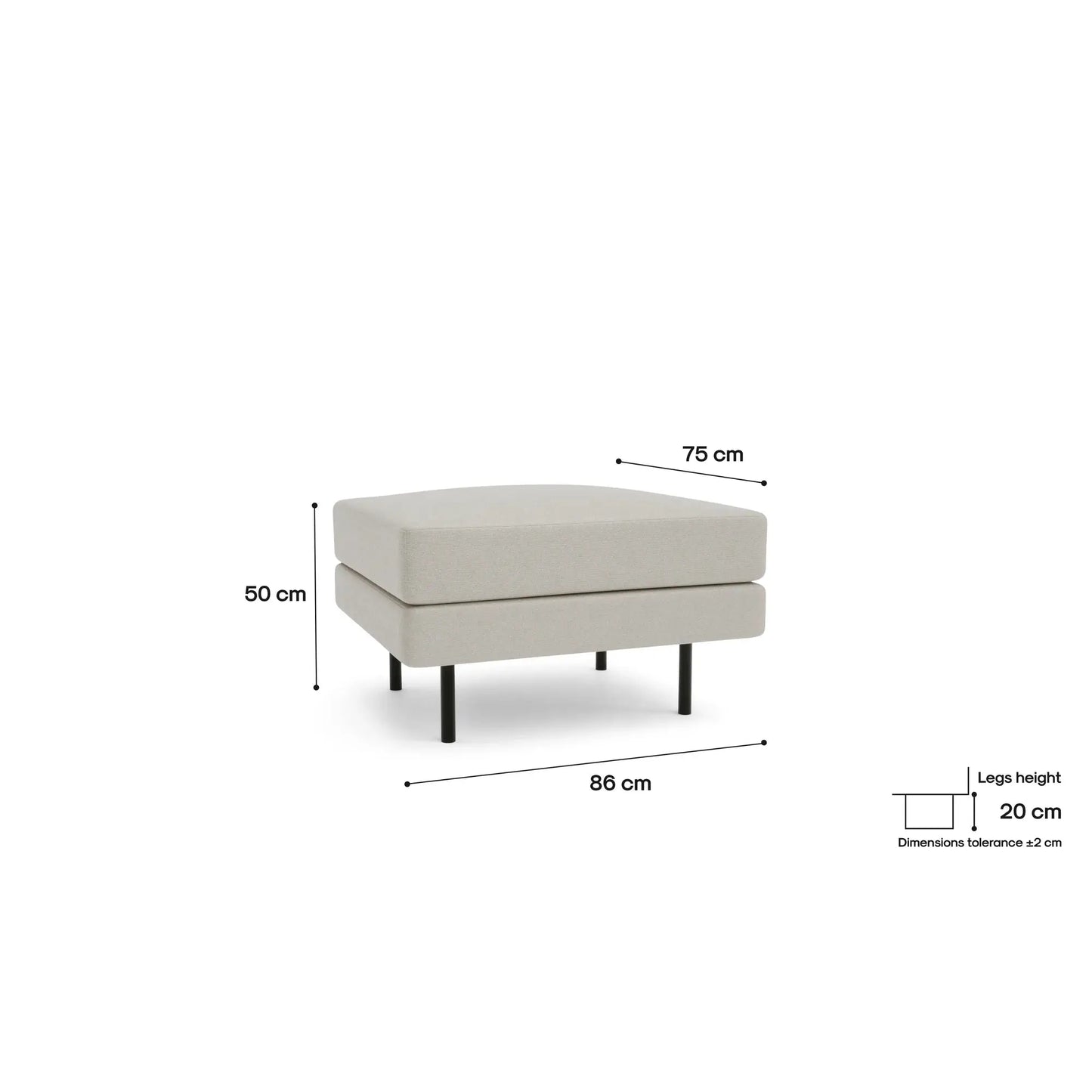 Pouf CHELSEA - Crema