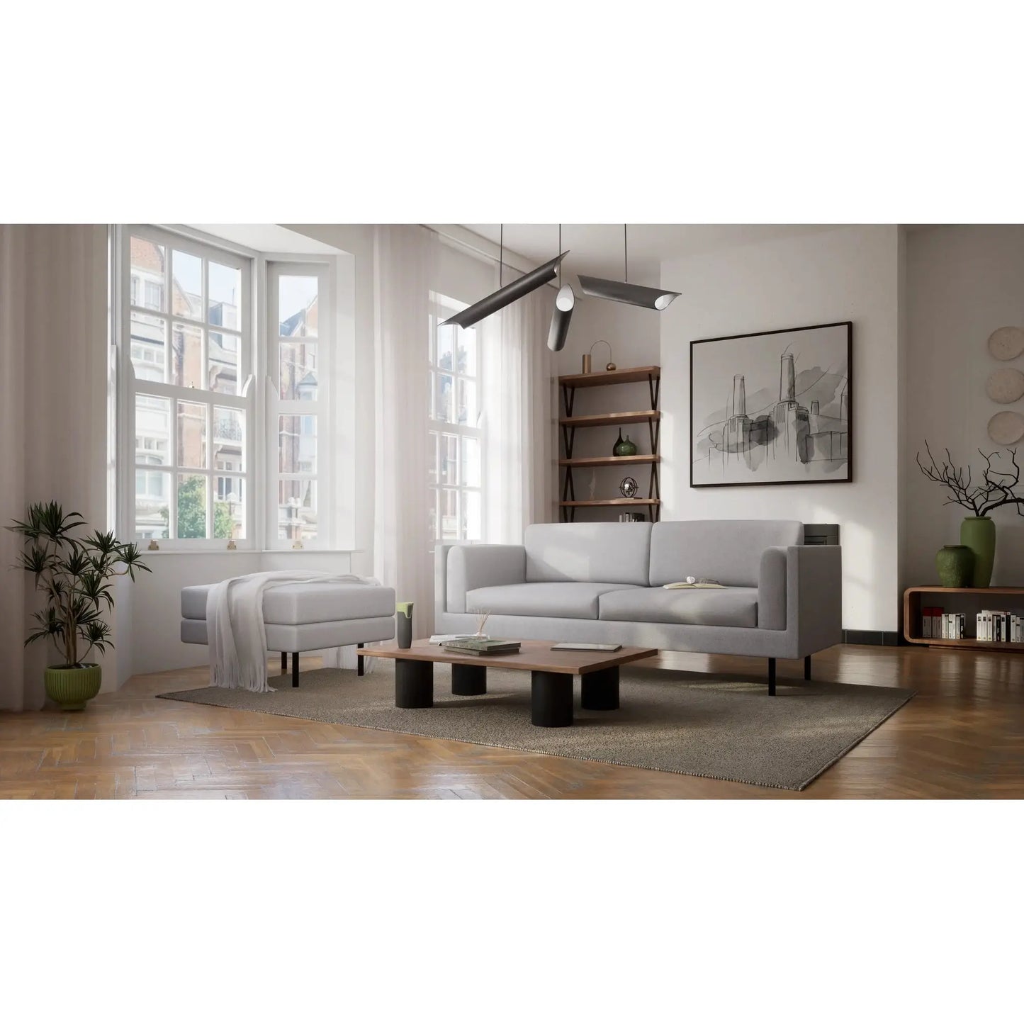 Pouf CHELSEA - Argento