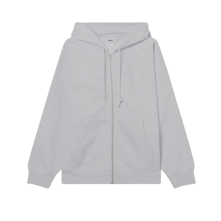 Obey Felpa Established Works Bold 112460022 Grigio Cenere Hoodie Unisex