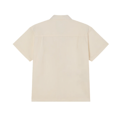 Obey camicia manica corta da uomo Frances 181210430 bianco