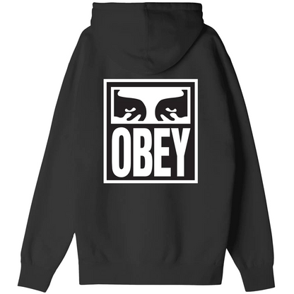 Obey felpa con cappuccio da adulto Eyes Icon Premium 112843126 A607800 nero