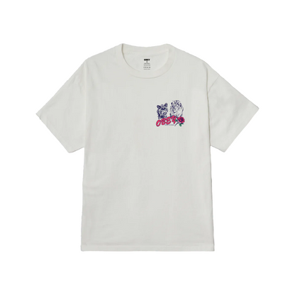 Obey maglietta manica corta da uomo Unite e Fight 167924097 bianco