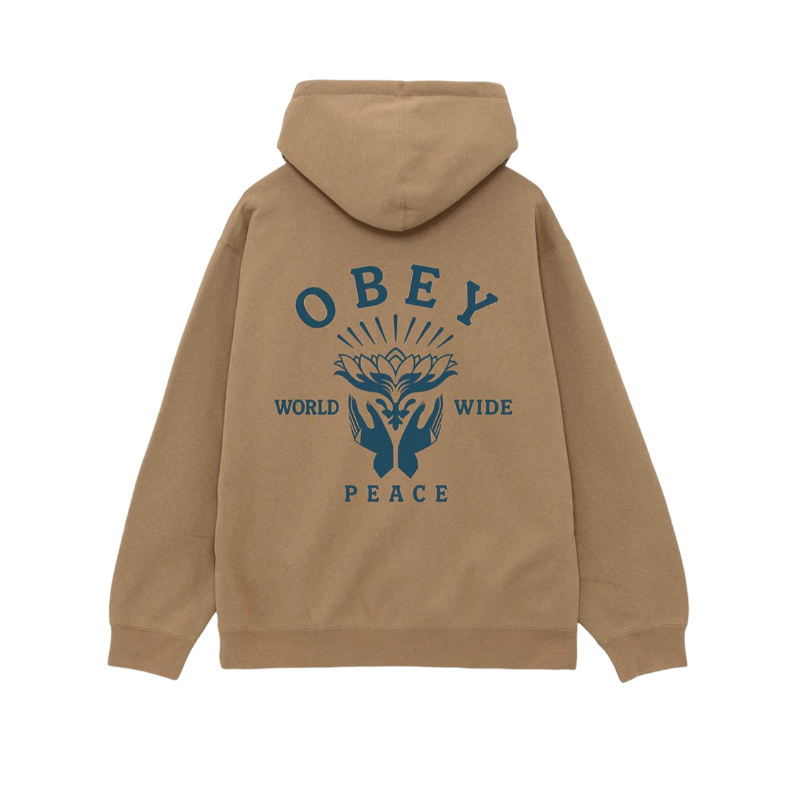 Obey felpa con cappuccio da adulto
"Lotus with Hands" 112843974 tortora