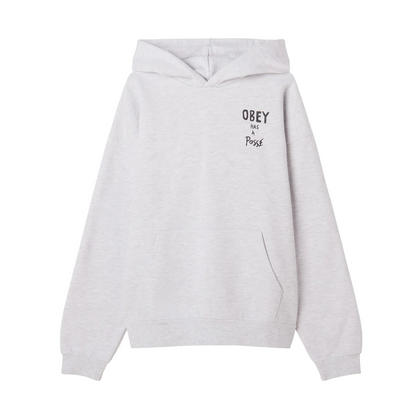 Obey felpa con cappuccio da adulto 
Posse Extra Heavy 112470231 grigio cenere