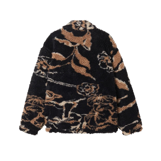 Obey giubbotto in sherpa Mushroom 121800577 blu scuro-multicolore