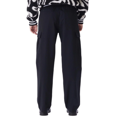 Obey pantalone Cargo in ripstop con elestico in vita 142020196 nero