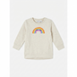 name it Girls' Sweatshirt Dress NMFLAUGE rainbow print 13259020 beige