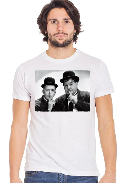 T-shirt Stanlio e Olio | Urban Slub 100% Cotone