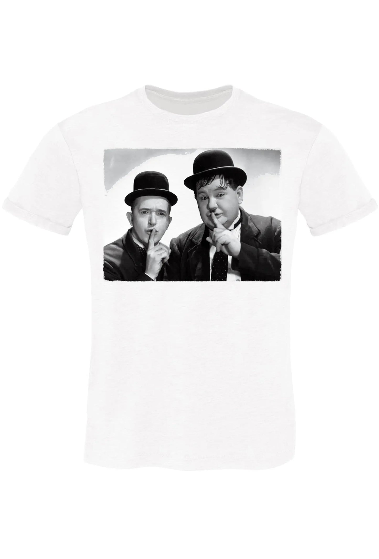 T-shirt Stanlio e Olio | Urban Slub 100% Cotone