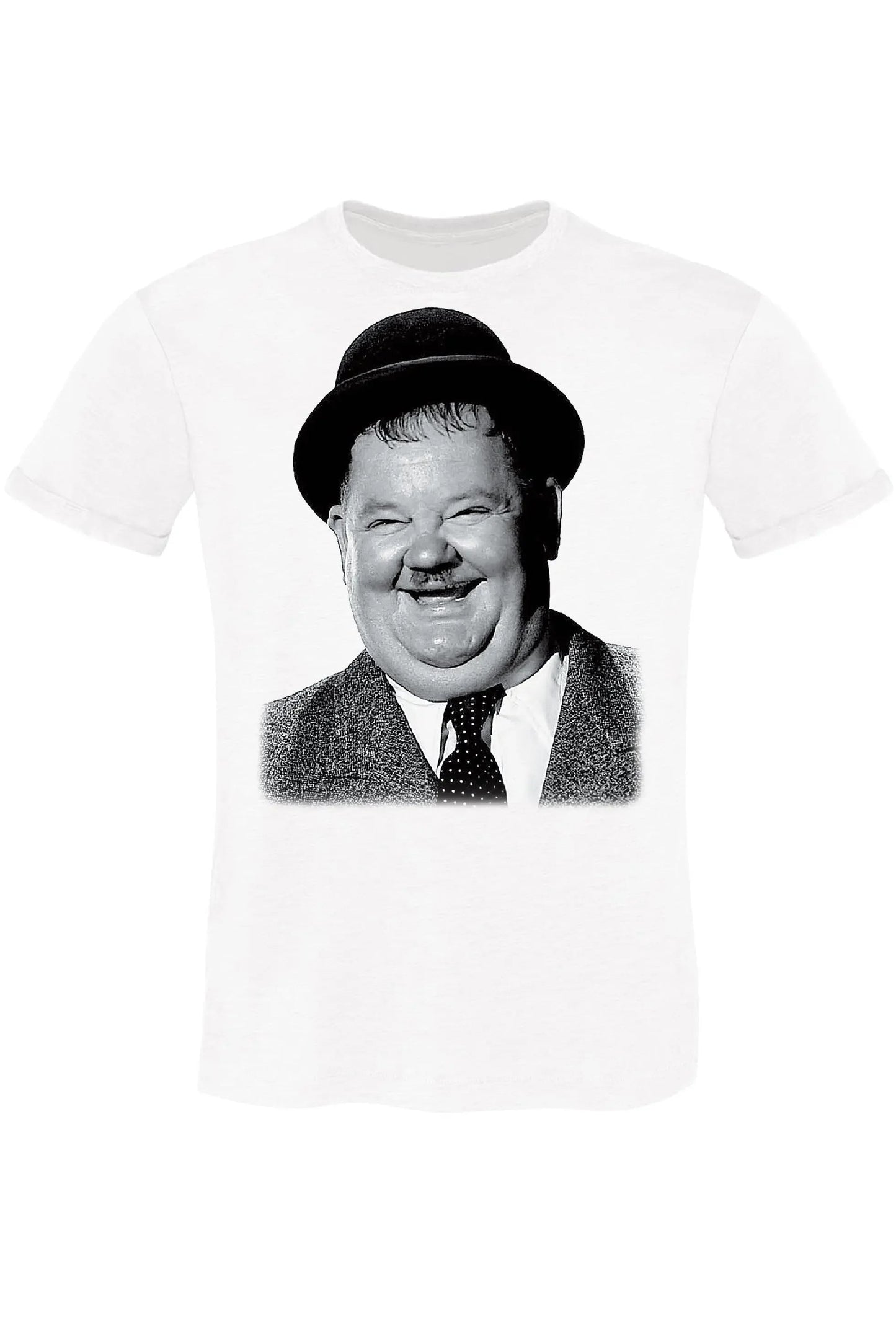 Oliver Hardy - T-shirt Uomo Urban Slub 100% Cotone