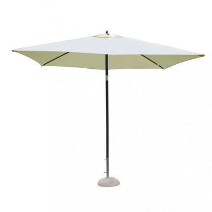 Ombrellone Nice Nero 2x2 - Telo Ecru in Alluminio