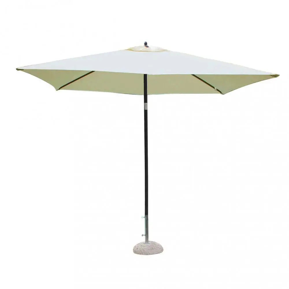 Ombrellone Nice Nero 2x2 - Telo Ecru in Alluminio