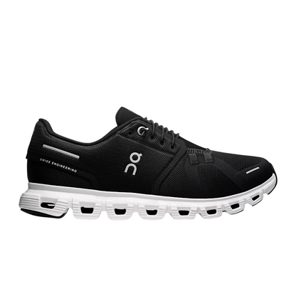 On Cloud 6 Donna Nero Bianco - Scarpe Running Ammortizzazione CloudTec