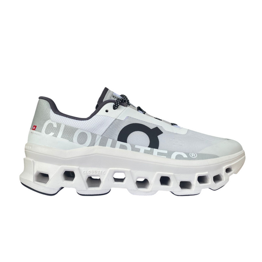 On Cloudmonster 61.98434 Scarpe Running Uomo Bianco Ammortizzate CloudTec